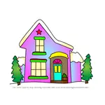 How to Draw Christmas House