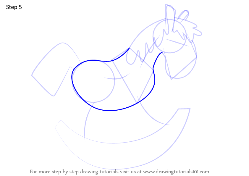 Learn How to Draw Christmas Rocking Horse (Christmas) Step by Step ...