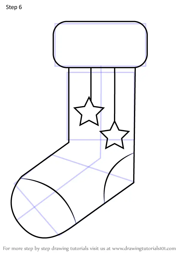 Learn How to Draw Christmas Stocking Easy (Christmas) Step by Step