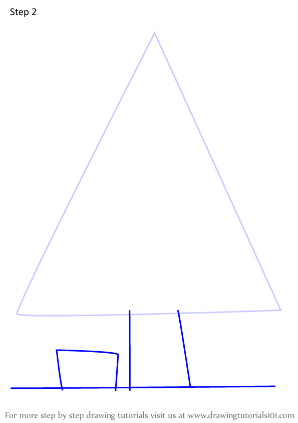 Learn How to Draw Christmas Tree (Christmas) Step by Step : Drawing