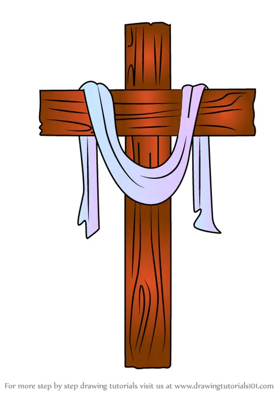 Learn How to Draw The Cross (Christmas) Step by Step Drawing Tutorials