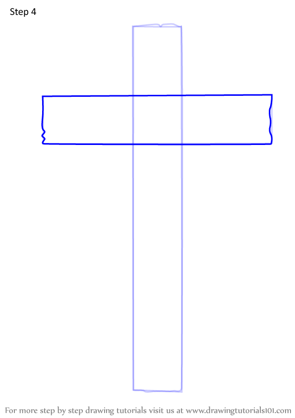 Learn How to Draw The Cross (Christmas) Step by Step : Drawing Tutorials