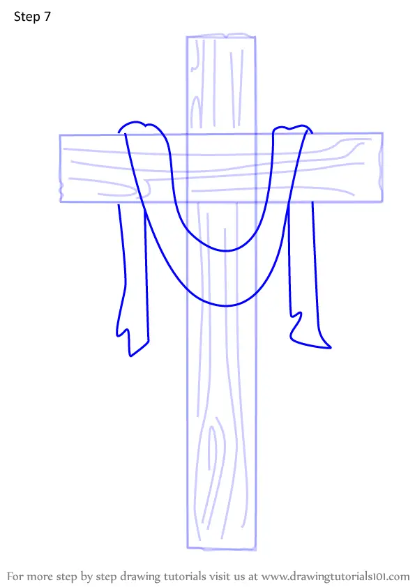 Learn How to Draw The Cross (Christmas) Step by Step : Drawing Tutorials