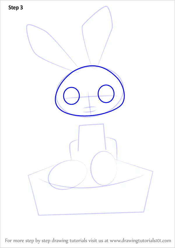 Learn How to Draw an Easter Bunny (Easter) Step by Step : Drawing Tutorials