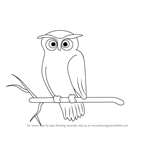 How to Draw a Scary Owl