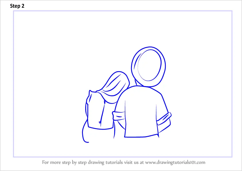  Cute Couple Sketches To Draw Step By Step for Beginner