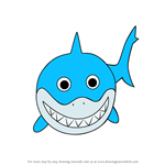 How to Draw Kawaii Bruce from Finding Nemo