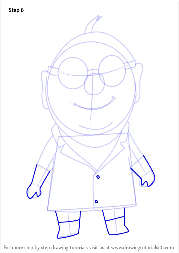 dr nefario coloring page template despicable me