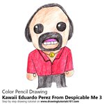 How to Draw Kawaii Eduardo Perez From Despicable me 3
