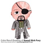 How to Draw Kawaii Nick Fury