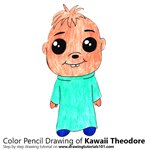 How to Draw Kawaii Theodore from Alvin and the Chipmunks