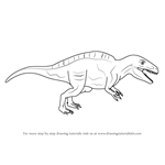 How to Draw an Acrocanthosaurus