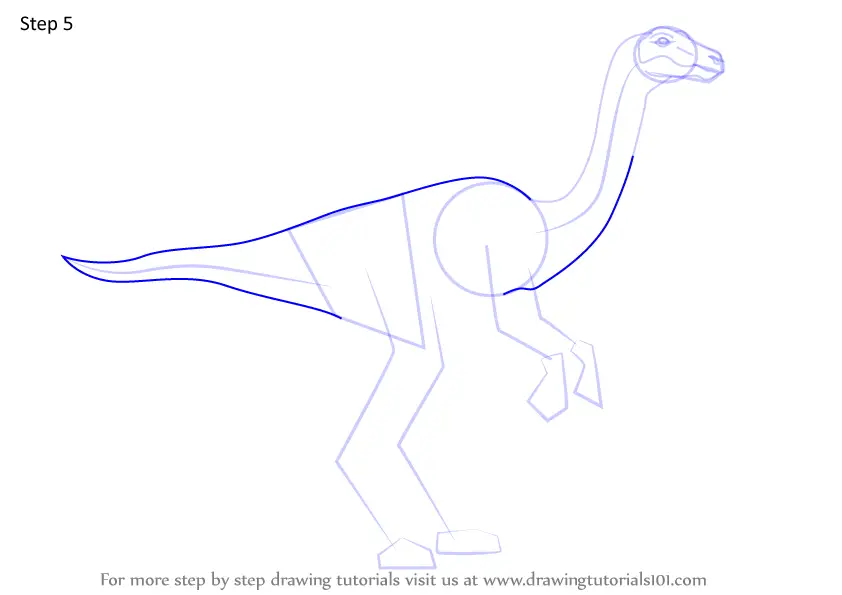 gallimimus coloring page