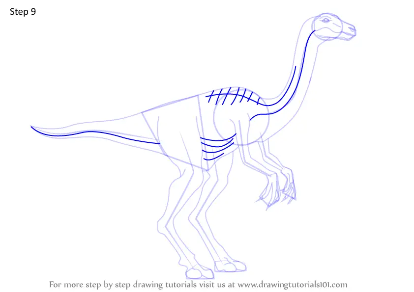 gallimimus coloring page