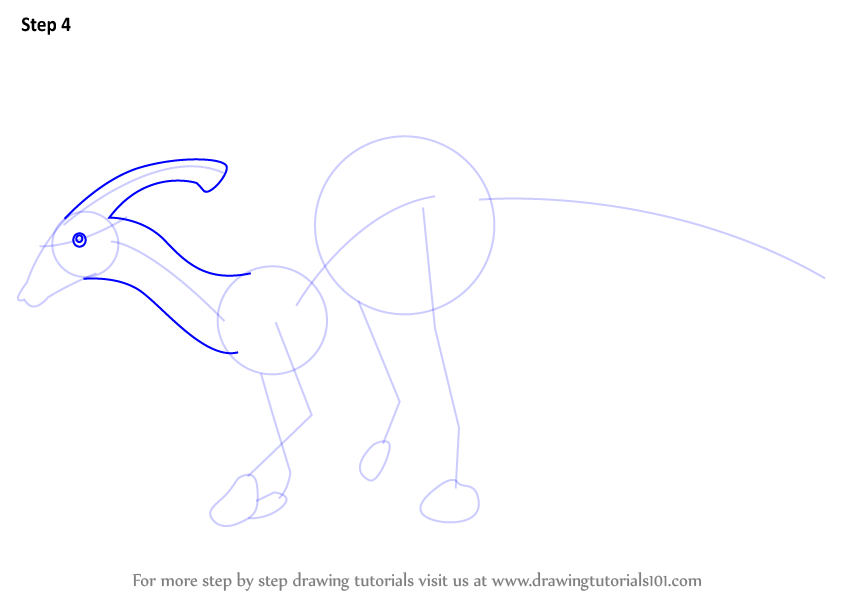 Learn How to Draw a Hadrosaurid (Dinosaurs) Step by Step : Drawing ...