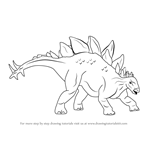 How to Draw Stegosaurus Dinosaur
