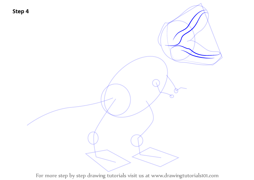 Learn How to Draw a Tyrannosaurus Rex (Dinosaurs) Step by Step