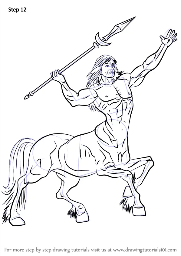 Learn How to Draw a Centaur (Other Creatures) Step by Step Drawing