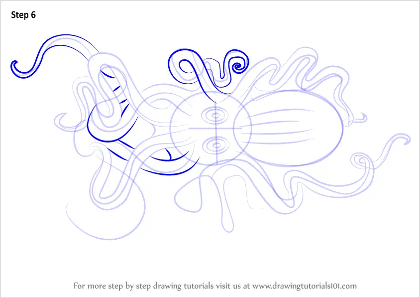 Learn How to Draw a Kraken (Sea Monsters) Step by Step Drawing Tutorials