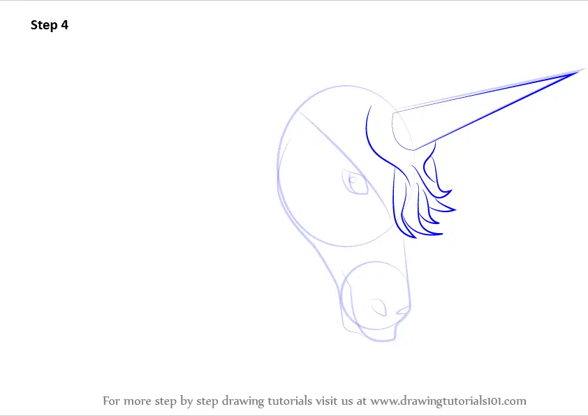 How to Draw Unicorn Head (Unicorns) Step by Step