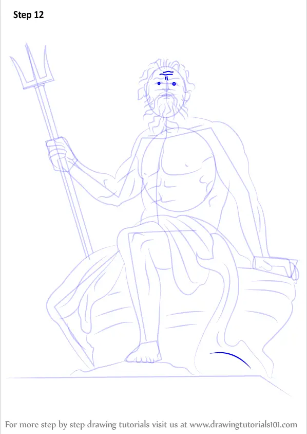 Learn How to Draw Poseidon (Greek mythology) Step by Step ...