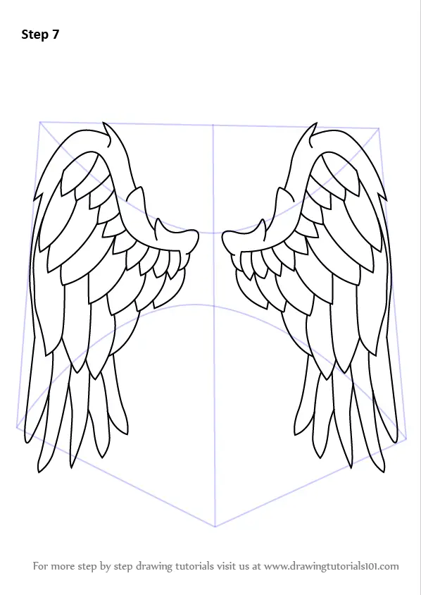 Learn How to Draw Angel Wings (Angels) Step by Step Drawing Tutorials