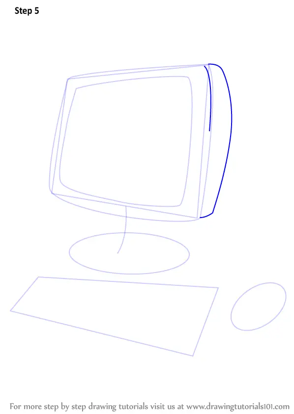 Learn How to Draw a Computer for Kids (Computers) Step by Step ...