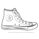 Converse Sneakers Drawing, Shoes, white, fashion, monochrome png | PNGWing