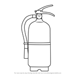 How to Draw Fire Extinguisher