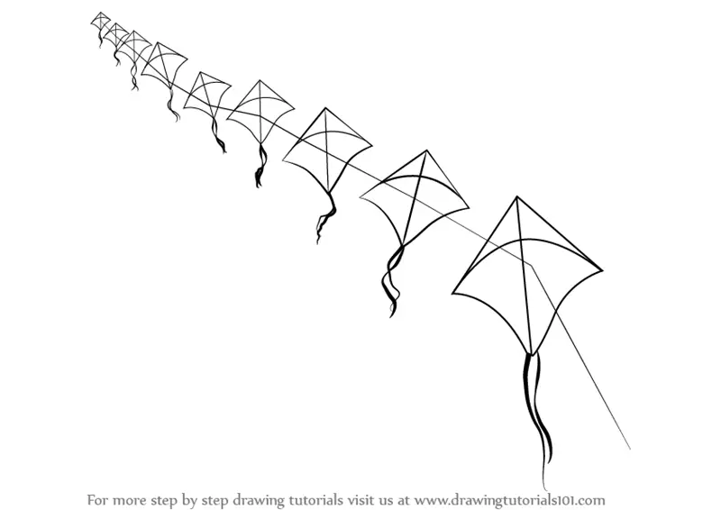 Kite Drawing Images  ClipArt Best