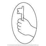 How to Draw Hand Holding a Key