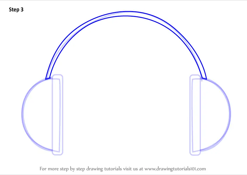 Learn How to Draw Headphones Easy (Everyday Objects) Step by Step