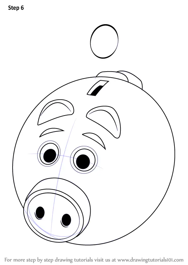 Learn How to Draw a Piggy Bank for Kids (Everyday Objects) Step by Step