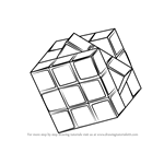 How to Draw Rubik's Cube