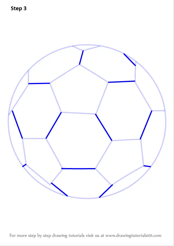 Learn How to Draw Soccer Ball (Everyday Objects) Step by Step : Drawing ...