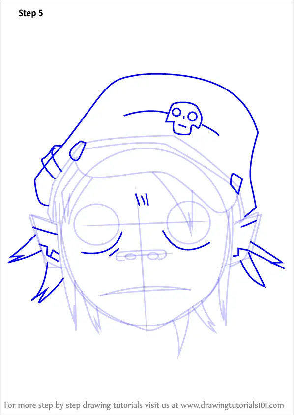 How to Draw 2D from Gorillaz. 