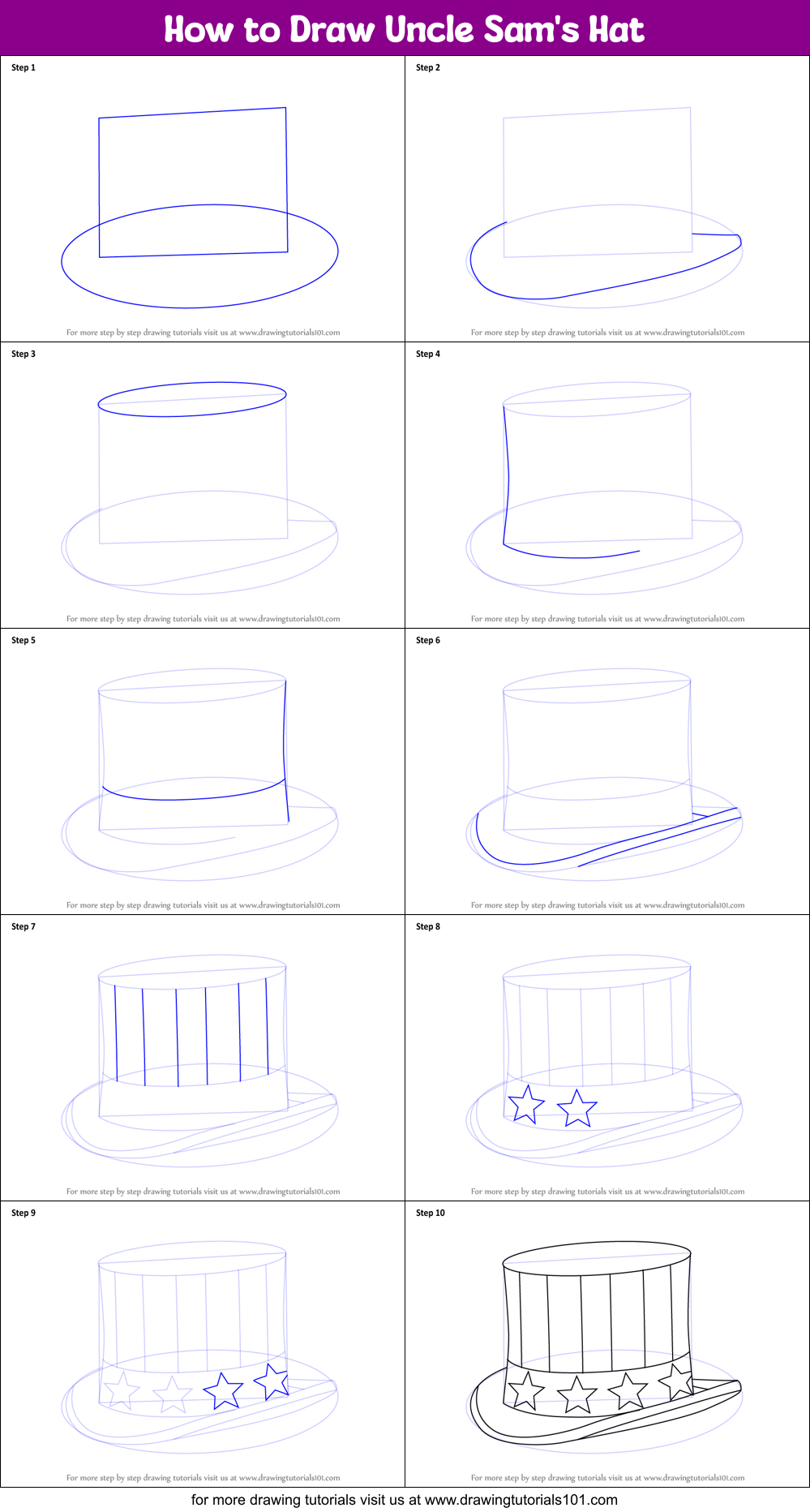 Top How To Draw Uncle Sam s Hat of all time Learn more here 