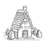 How to Draw Gingerbread House