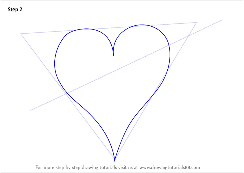 Learn How to Draw Heart with Arrow (Love) Step by Step : Drawing Tutorials