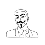 How to Draw an Anonymous Hacker Mask