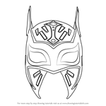 How to Draw Sin Cara Mask