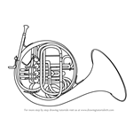 How to Draw a French Horn
