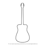 How to Draw Guitar Outline