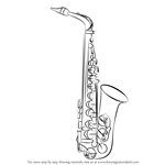 How to Draw a Saxophone