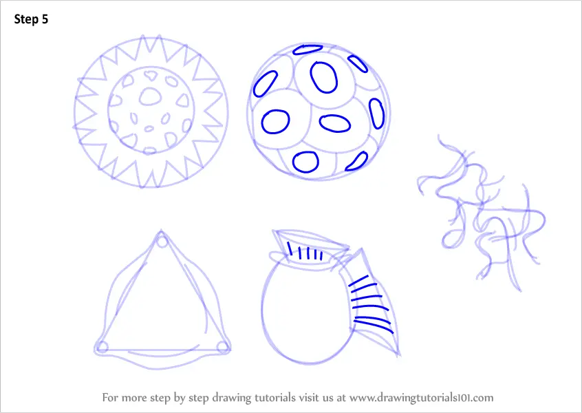 Learn How to Draw Phytoplankton (Plants) Step by Step Drawing Tutorials