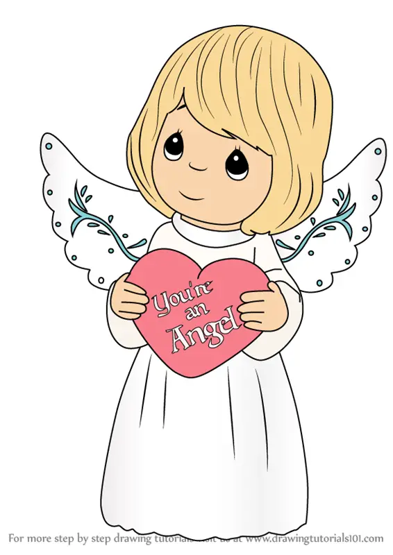 Learn How to Draw You're An Angel from Precious Moments