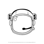 Learn How to Draw an Astronaut's Helmet (Tools) Step by Step : Drawing