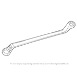 How to Draw Offset Ring Spanner