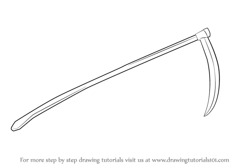 Learn How to Draw Scythe (Tools) Step by Step Drawing Tutorials