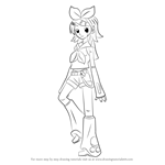 How to Draw Rin Kagamine from Vocaloid